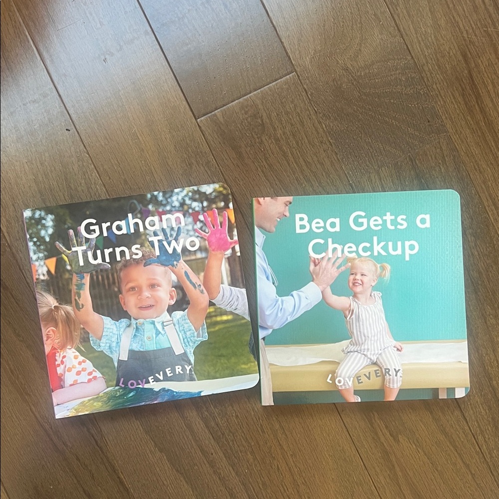 Lovevery Board Books - 'Graham Turns Two' & 'Bea Gets a Checkup'